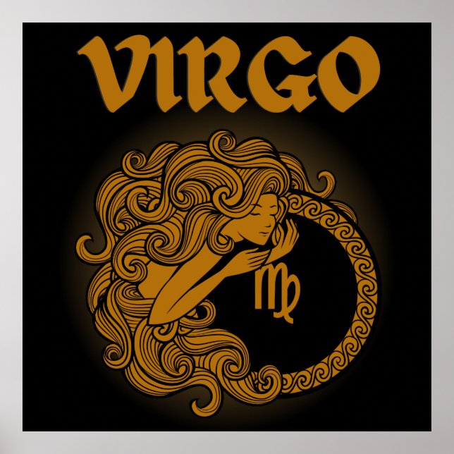 Medieval Style Zodiac Virgo Poster (Front)