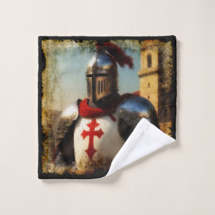 Medieval Templar Knight Wash Cloth