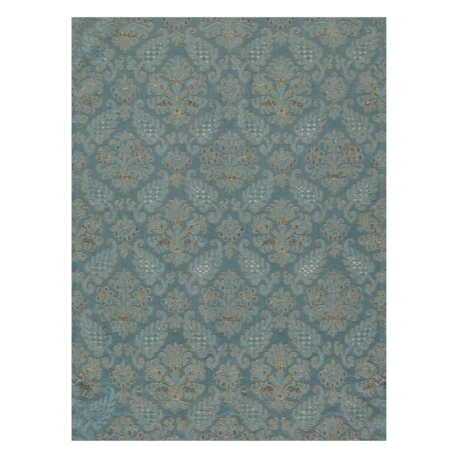 medieval textile pattern texture tapestry backgrou tablecloth (Front)