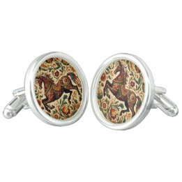 Medieval The Enchanted Steed in Bloom Cufflinks