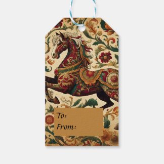 Medieval The Enchanted Steed in Bloom  Gift Tags