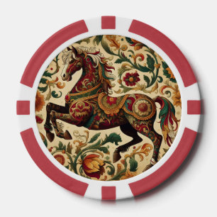 Medieval The Enchanted Steed in Bloom Poker Chips