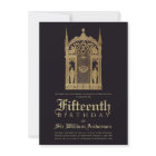 Medieval Themed Birthday Gothic Knight Black Gold 