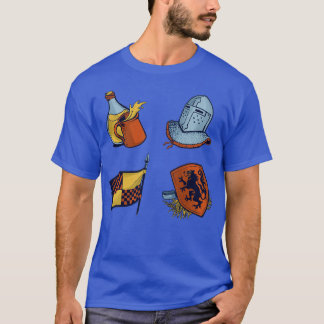 Medieval Themed Pattern T-Shirt