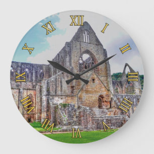Medieval Tintern Abbey Monastery, Wales, UK Large Clock