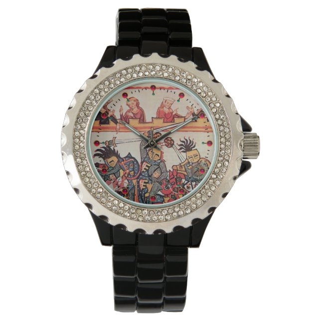 MEDIEVAL TOURNAMENT, FIGHTING KNIGHTS AND DAMSELS WATCH (Front)