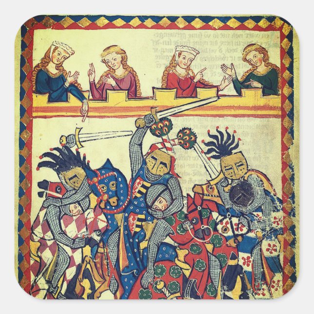 Medieval Tournament  Square Sticker (Front)