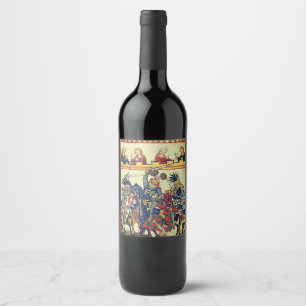 Medieval Tournament Wine Label