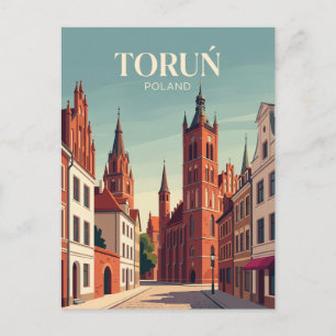 Medieval Town of Toruń Poland Postcard