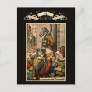 Medieval Town Postcard