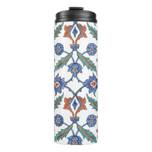 Medieval Turkish Tiles: Floral Ornament. Thermal Tumbler