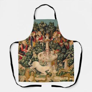 Medieval Unicorn Tapestries Print: Met Cloisters Apron