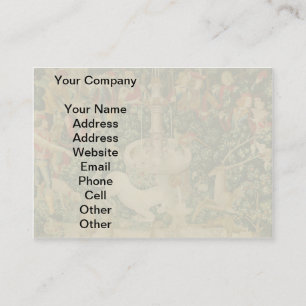 Medieval Unicorn Tapestries Print: Met Cloisters Business Card