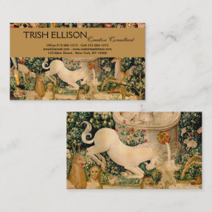 Medieval Unicorn Tapestries Print: Met Cloisters Business Card