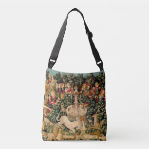 Medieval Unicorn Tapestries Print: Met Cloisters Crossbody Bag