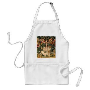 Medieval Unicorn Tapestries Print: Met Cloisters Standard Apron