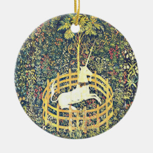 Medieval Unicorn Tapestry - Ornament