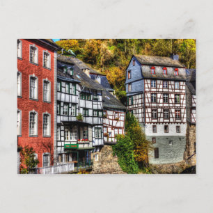 Medieval Village Monschau in Germany Postcard