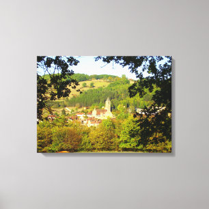 Medieval Village of Plazac Canvas Print