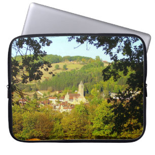 Medieval Village of Plazac Laptop Sleeve