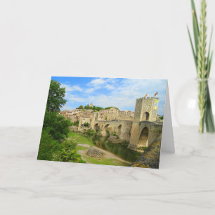 Medieval Village Spain Card