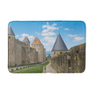 Medieval Walls of Carcassonne Bath Mat