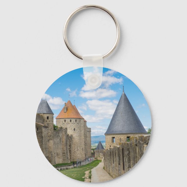 Medieval Walls of Carcassonne Keychain (Front)