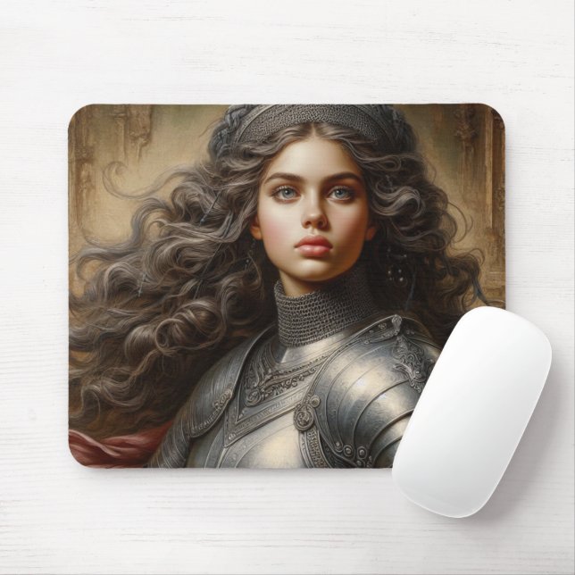 Medieval warrior mouse pad (With Mouse)