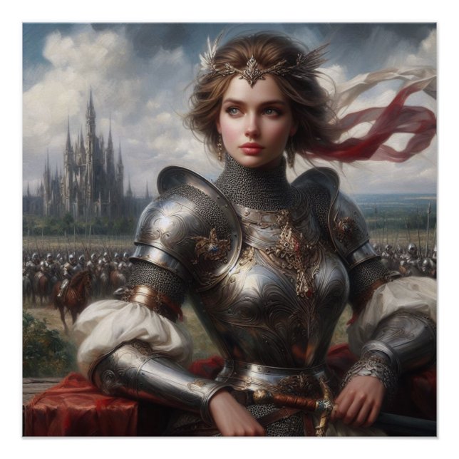 Medieval warrior princess poster (Front)