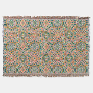 Medieval Watercolor Ring Throw Blanket