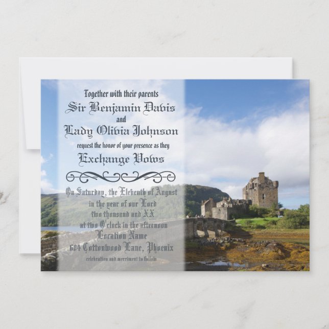 Medieval Wedding Invitation (Front)