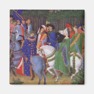 Medieval wedding procession magnet