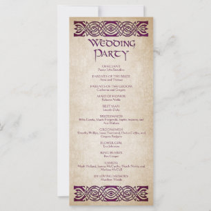 Medieval Wedding Program