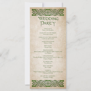 Medieval Wedding Program