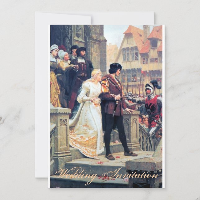 Medieval Wedding Romance Invitation (Front)