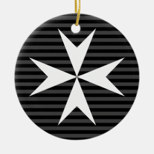 Medieval white cross Order of St John (UK) Ceramic Ornament