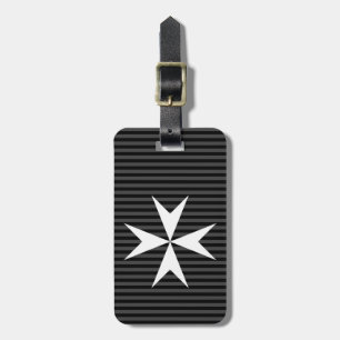 Medieval white cross   Order of St John (UK) Luggage Tag