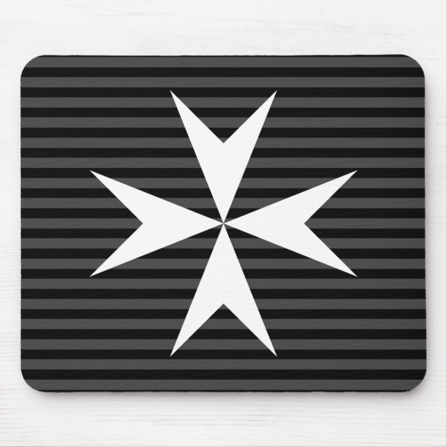 Medieval white cross | Order of St John (UK) Mouse Pad (Front)