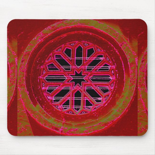 medieval window mandala mousepad (Front)