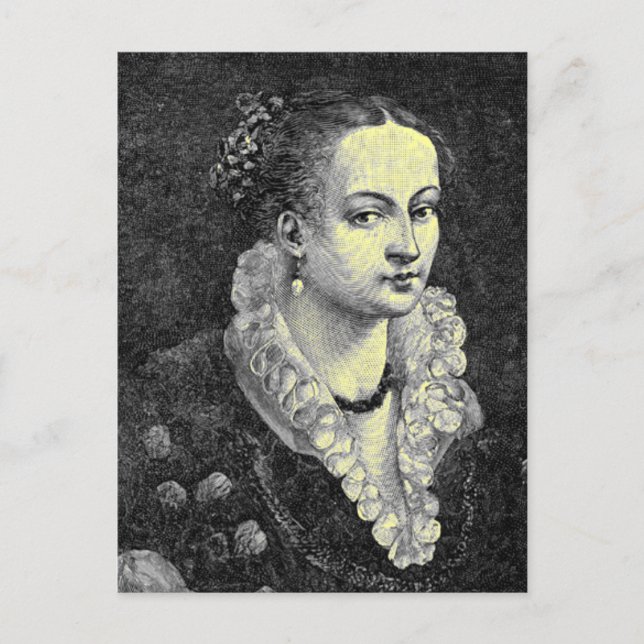 Medieval Woman Postcard (Front)