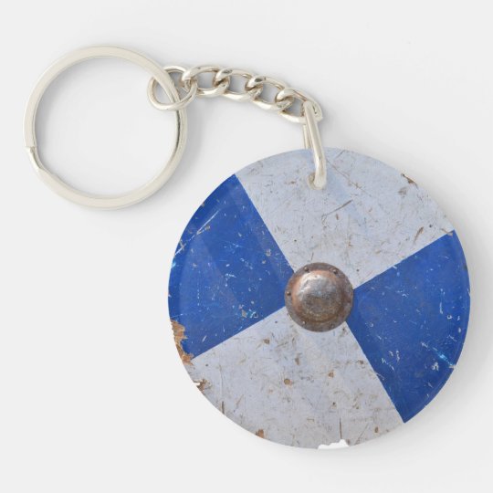 medieval wood metal shield war weapon knight keychain