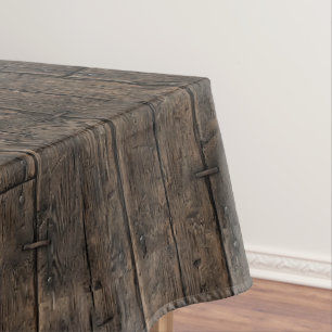 Medieval Wooden Banquet Table Tablecloth