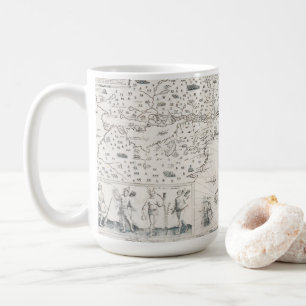 Medieval World map Quebec Nouvelle-France America Coffee Mug