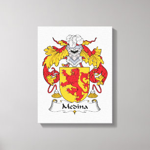 Medina Family Crest Canvas Print