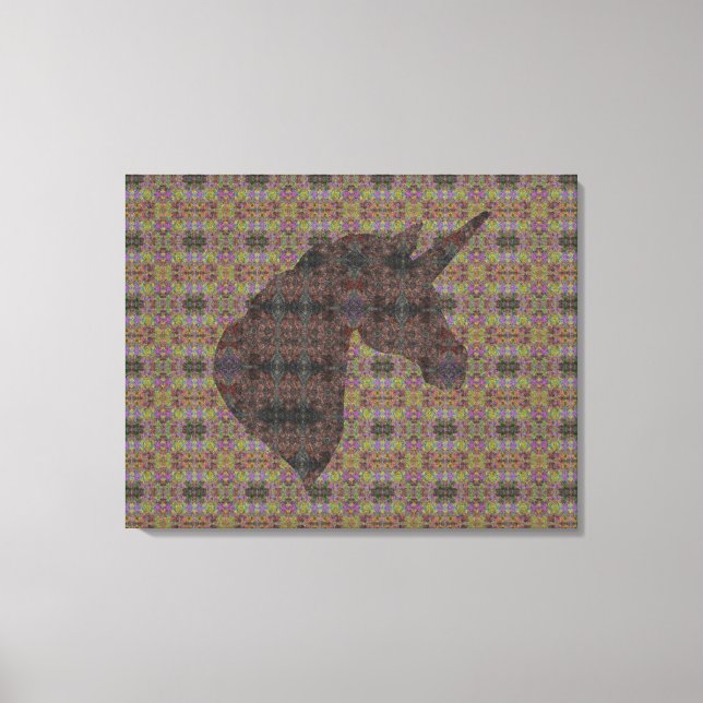 Medina Lilac 333 Unicorn Canvas Print (Front)