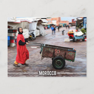 Medina of Marrakesh - Marrakesh Souk, Morocco Postcard