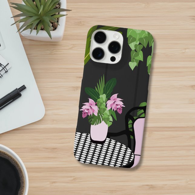 Medinilla Table Centrepiece Garden Courtyard Case-Mate iPhone Case (Creator Uploaded)