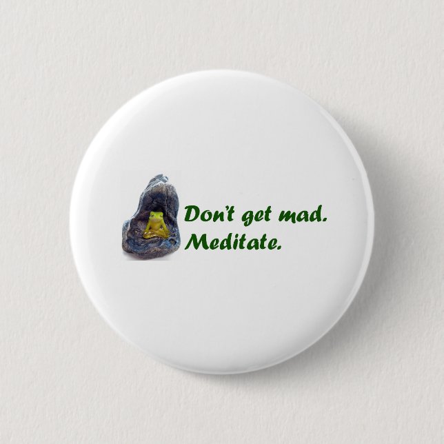 Meditate 2 Inch Round Button (Front)