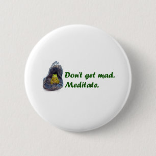 Meditate 2 Inch Round Button