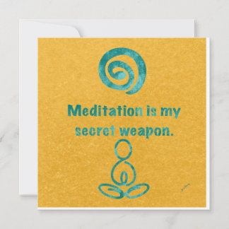 Meditate Flat Note Card